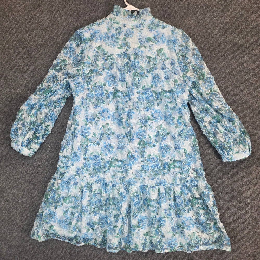Tuckernuck Organza Palmerston Dress Water's Edge Hydrangea XL Feminine Whimsical - Picture 6 of 16